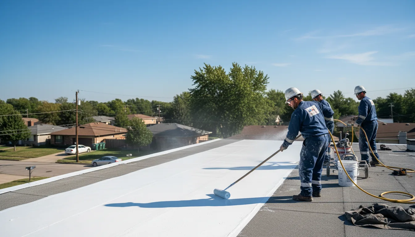 Commercial roof coating in Fall River, MA near me
